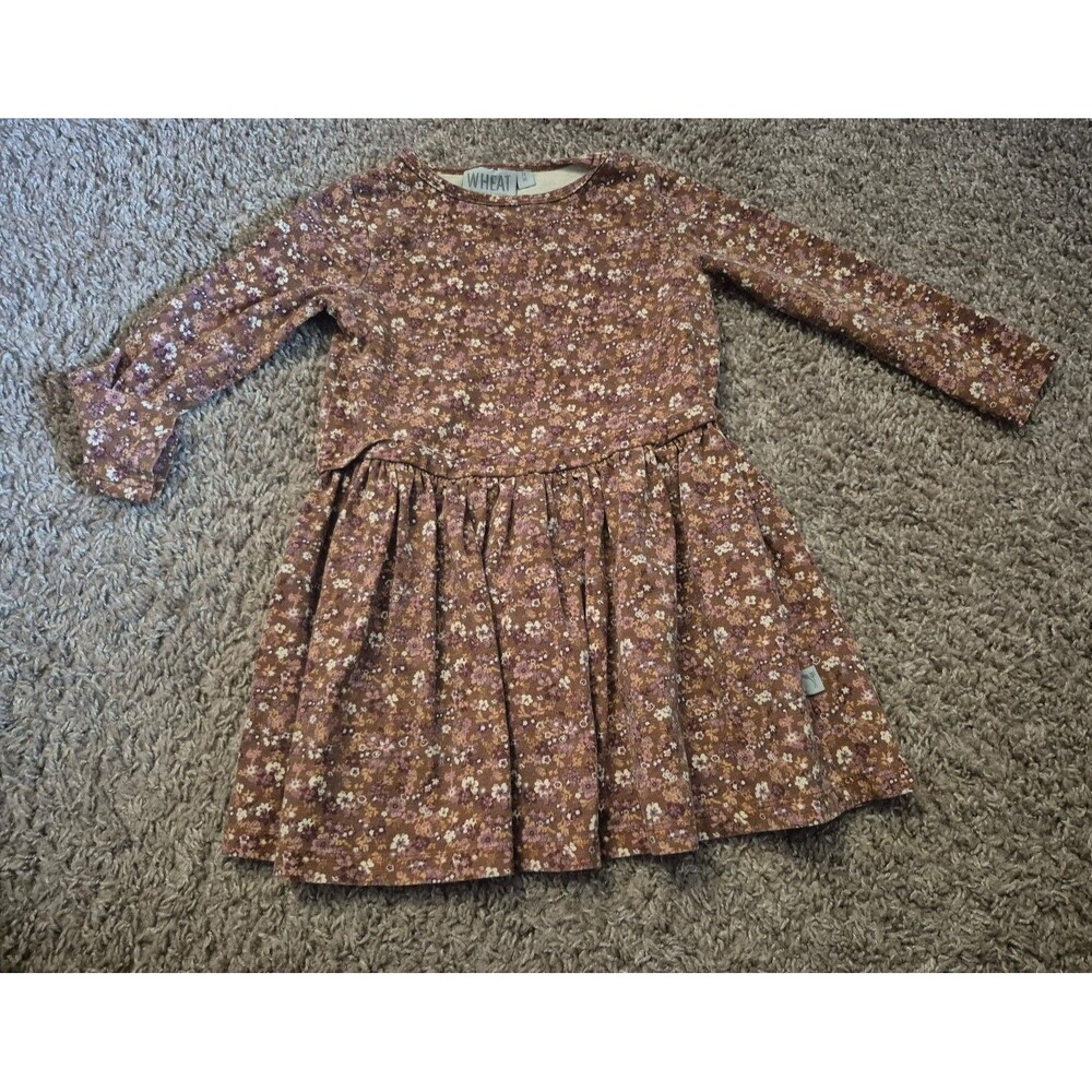 Wheat organic cotton dress size 3 years